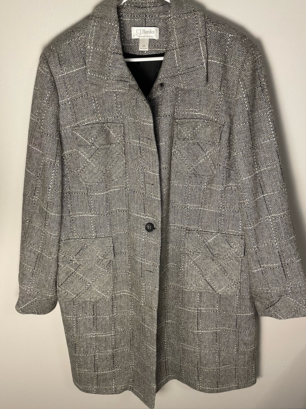 CJ Banks Wool blend Jacket Womens Size 2XL